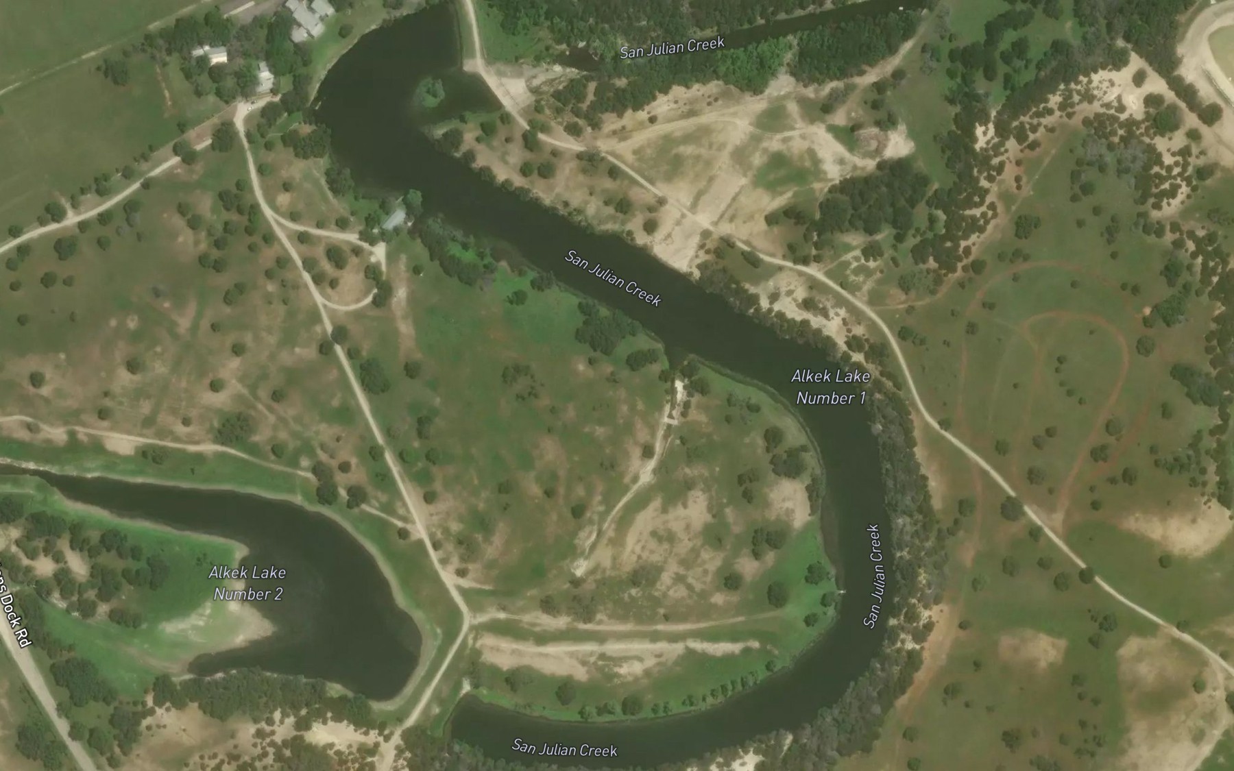 Satellite map of the Alkek Lake Number 1