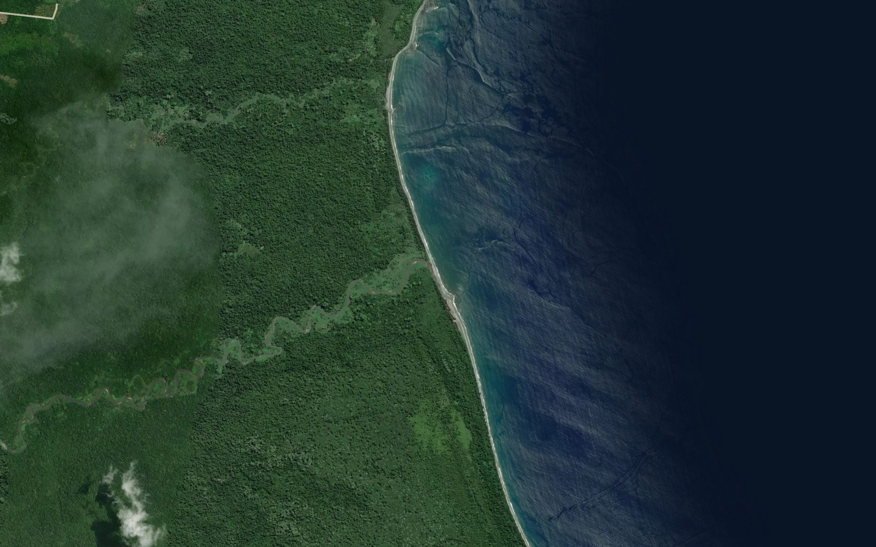 Satellite map of the Abia River