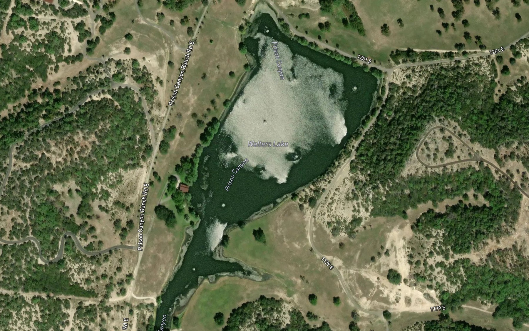 Satellite map of the Walters Lake