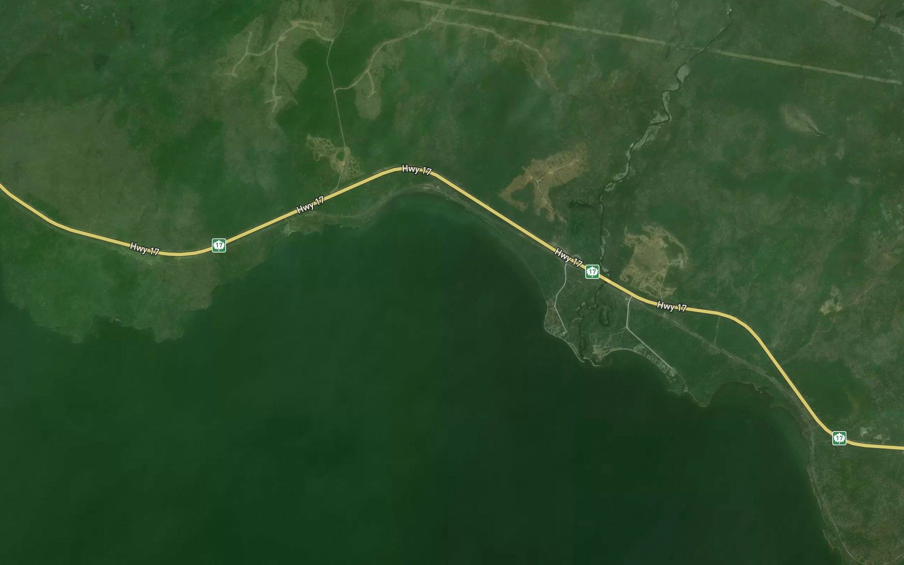 Satellite map of the Cypress Bay