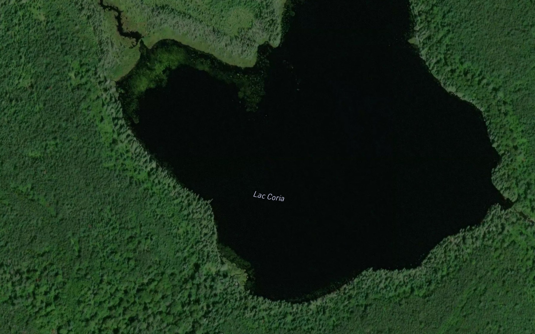 Satellite map of the Lac Coria