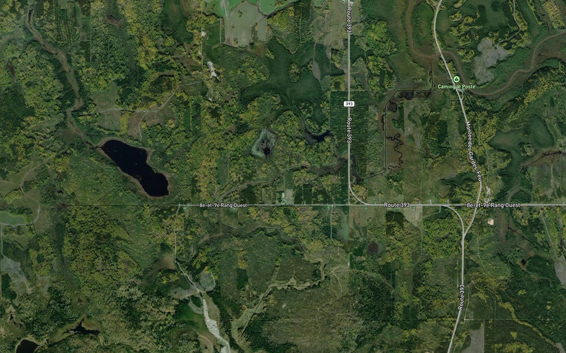 Satellite map of the Branche Lemelin