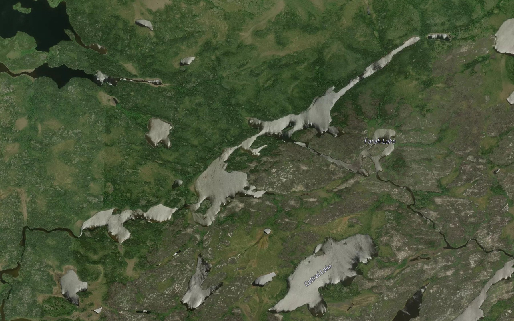 Satellite map of the Farah Lake