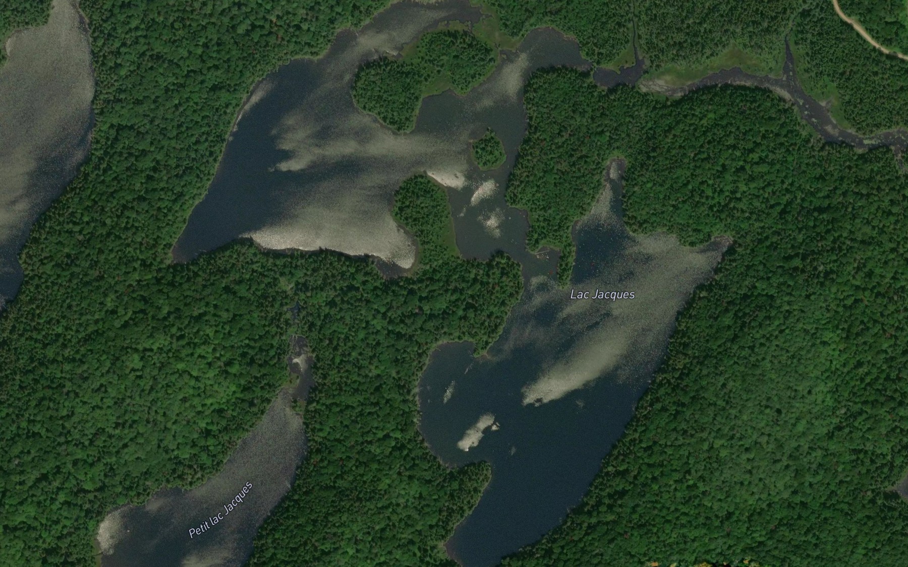Satellite map of the Lac Jacques