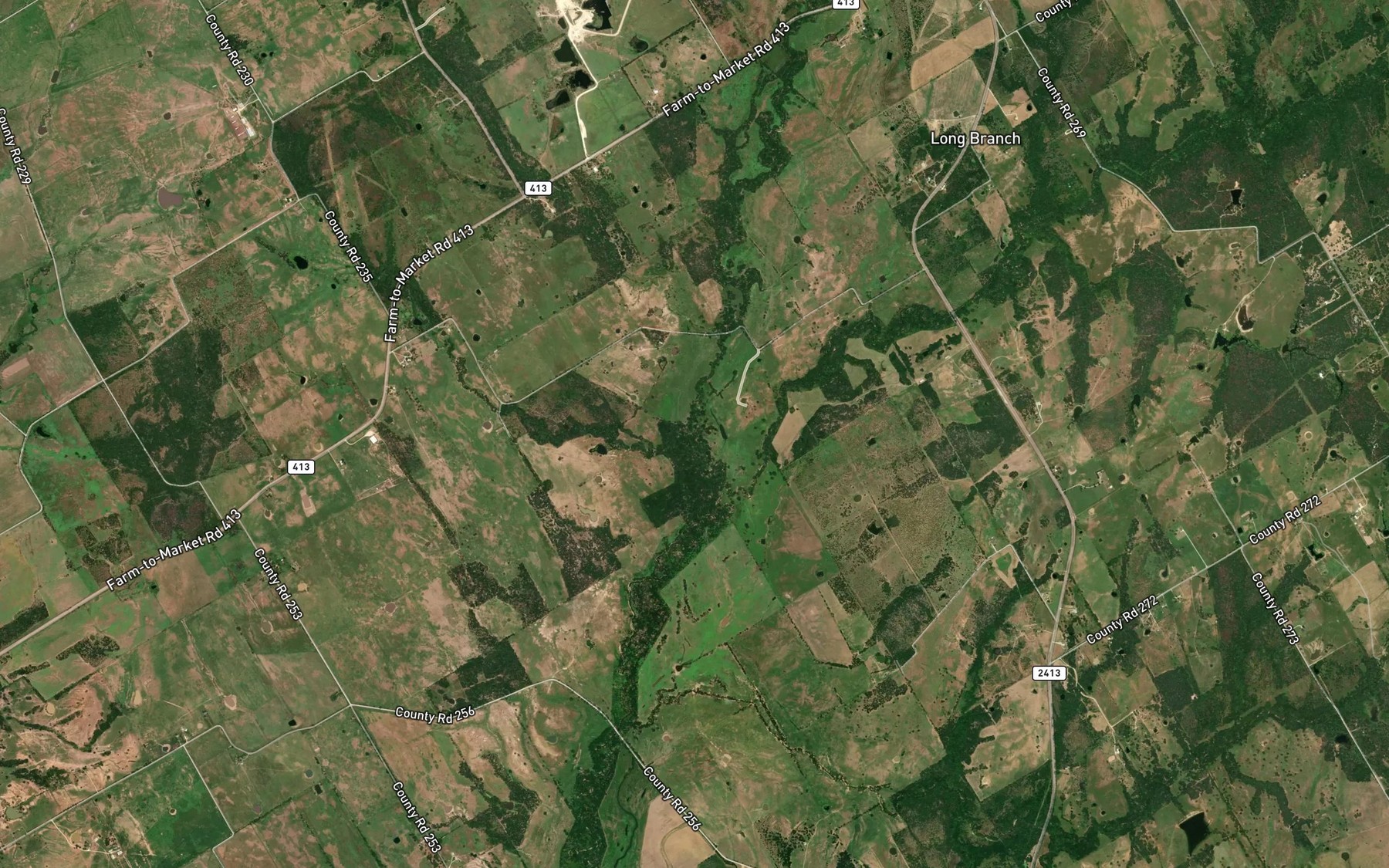 Satellite map of the Salt Branch