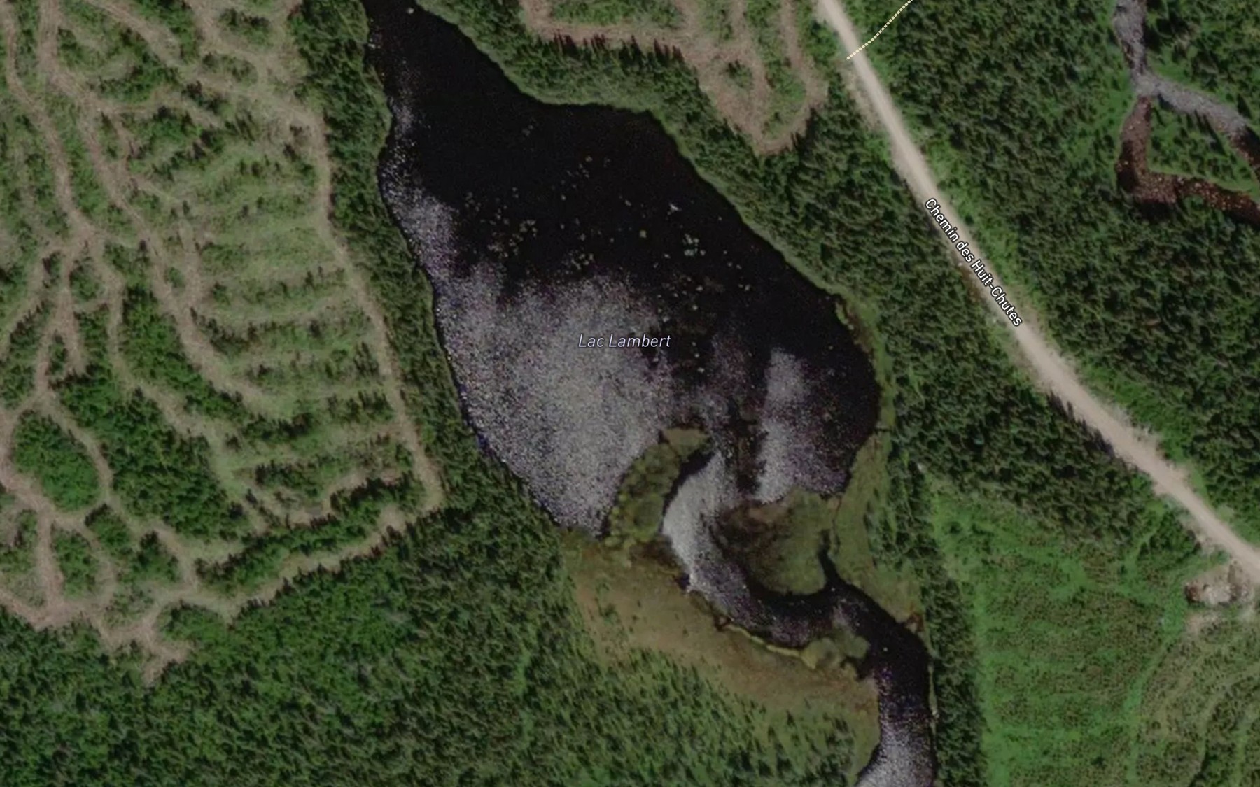 Satellite map of the Lac Lambert