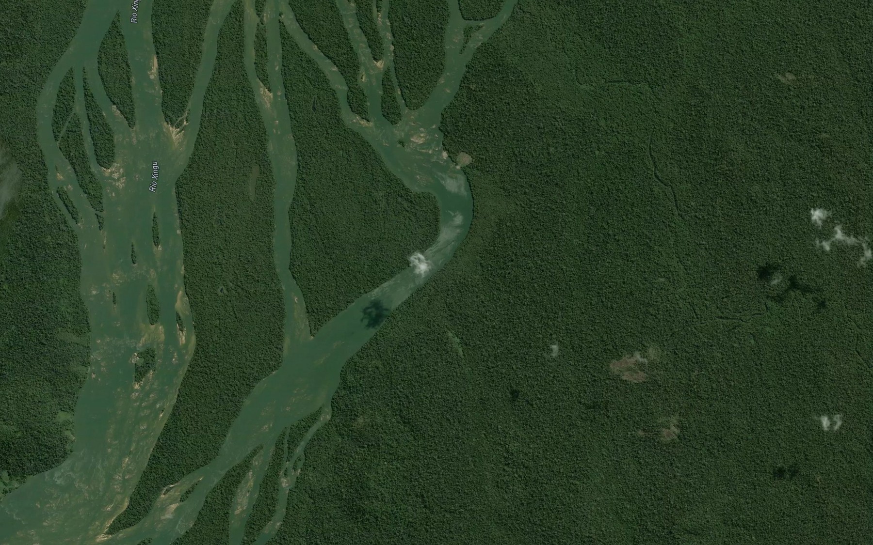 Satellite map of the Igarape Jatoba