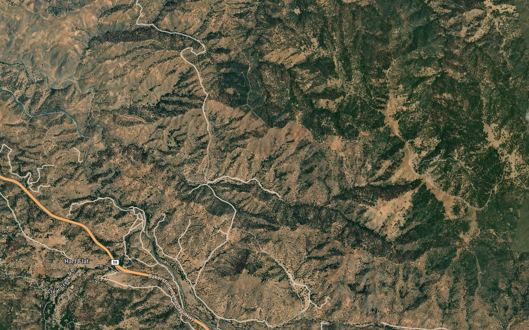 Satellite map of the Salt Lick Spring