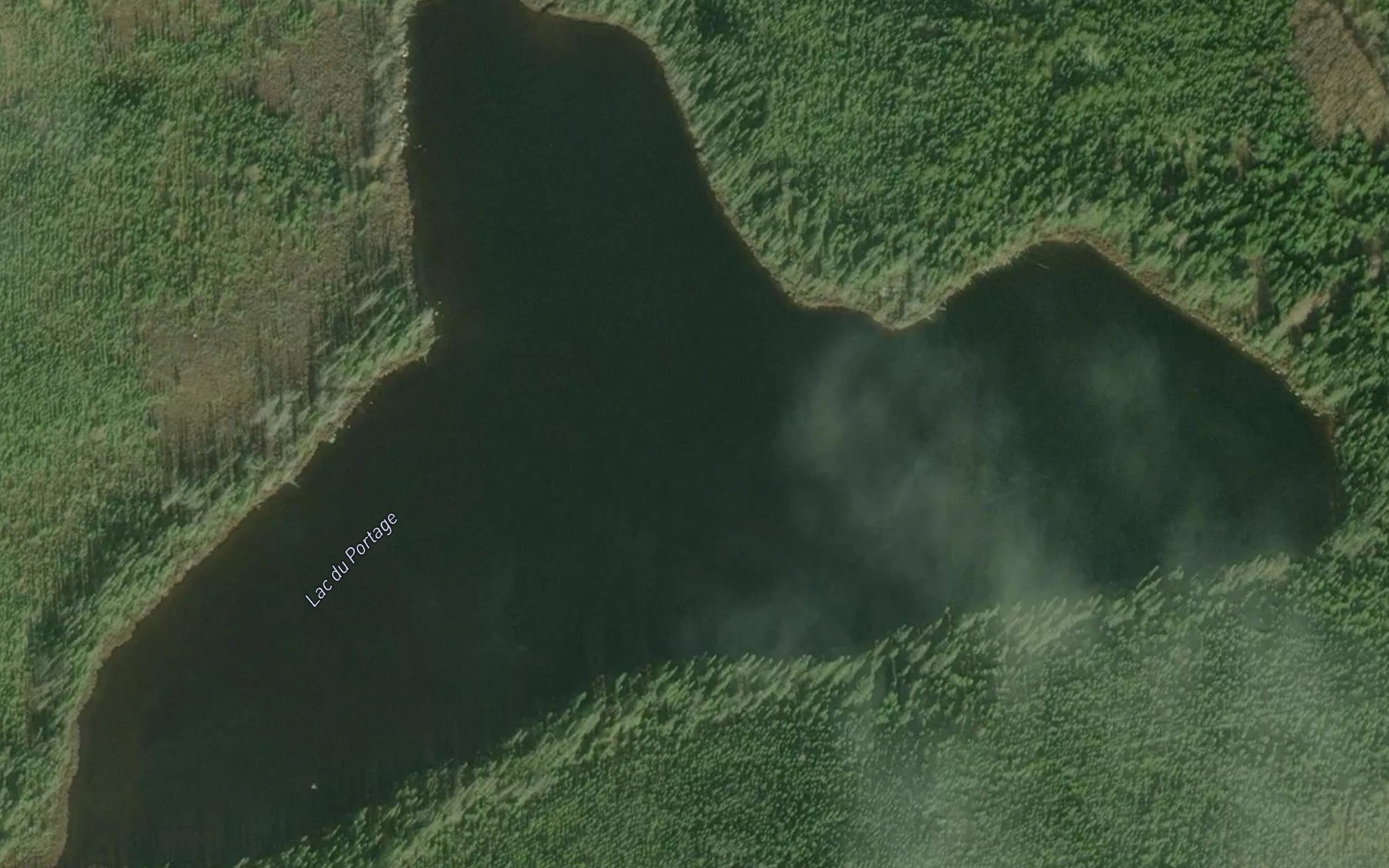 Satellite map of the Lac du Portage
