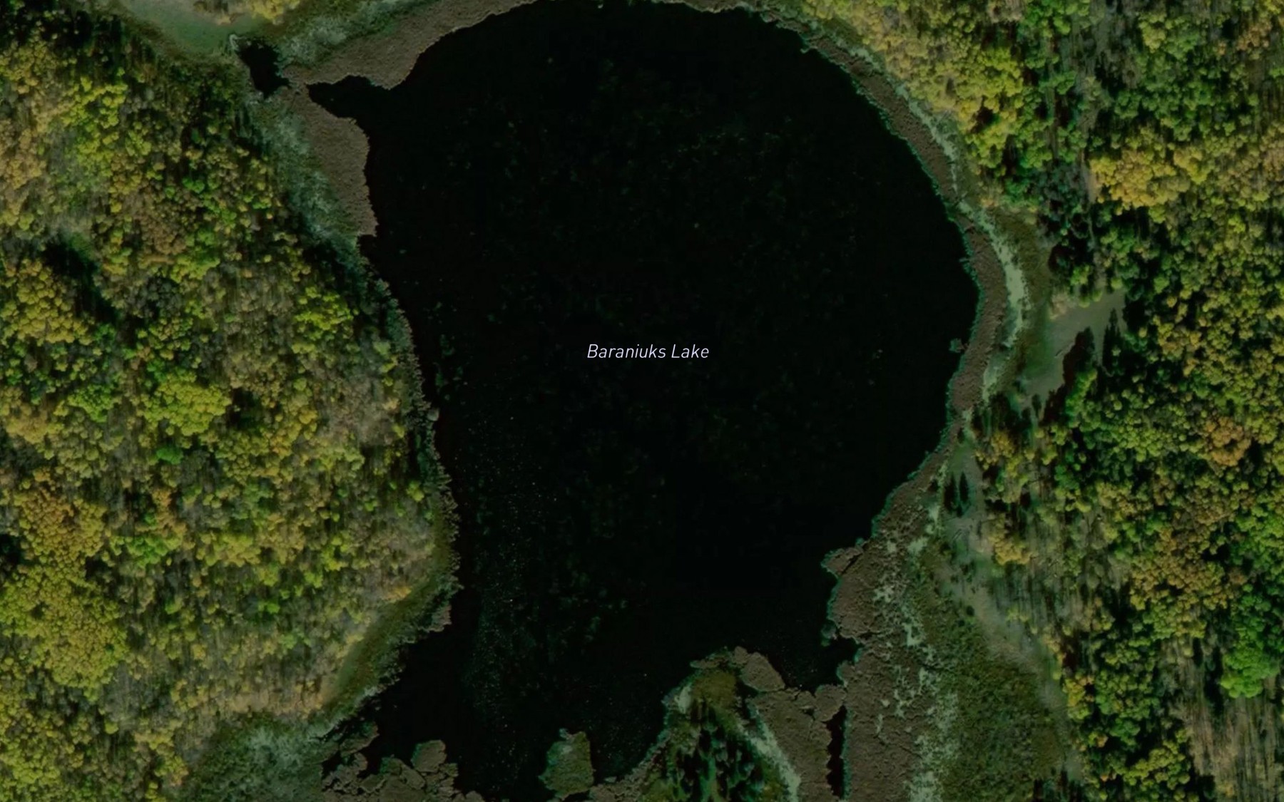 Satellite map of the Baraniuks Lake
