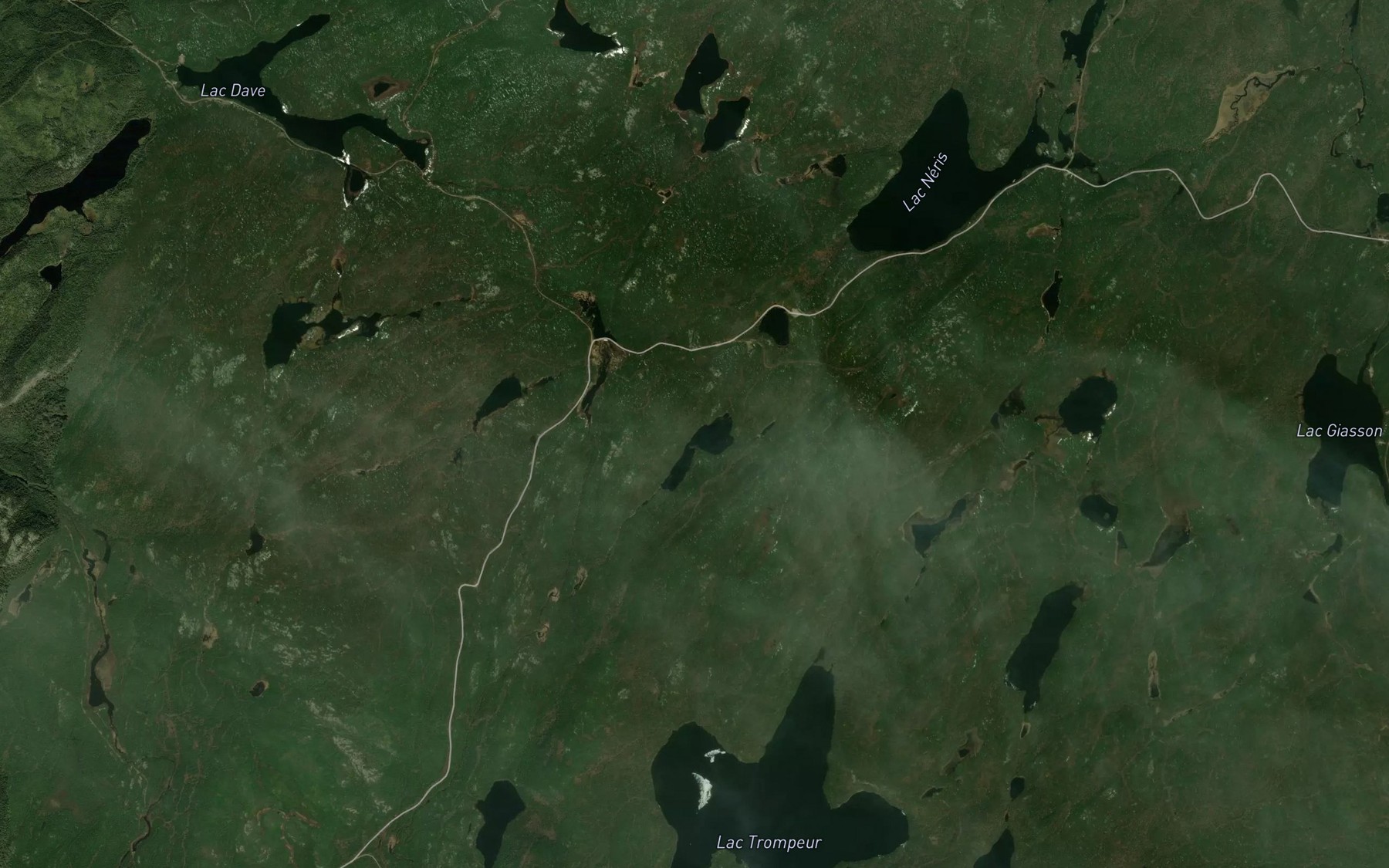 Satellite map of the Lac Tapini
