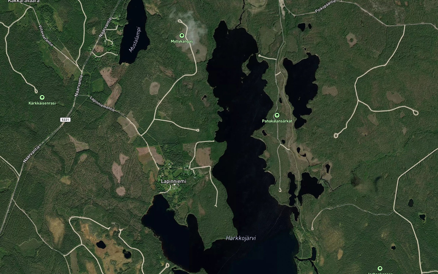 Satellite map of the Uroslahti