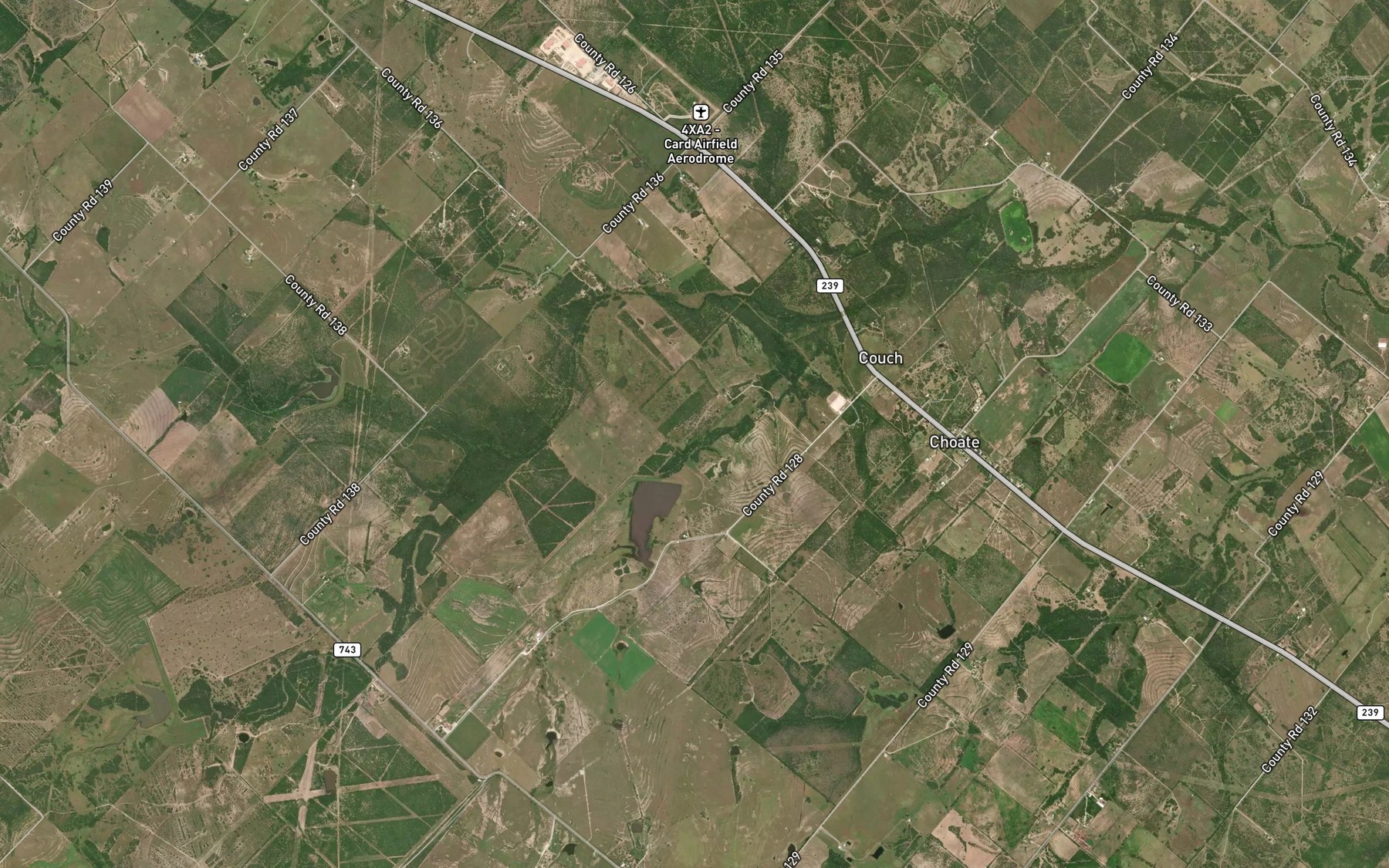 Satellite map of the Soil Conservation Service Site 3 Reservoir