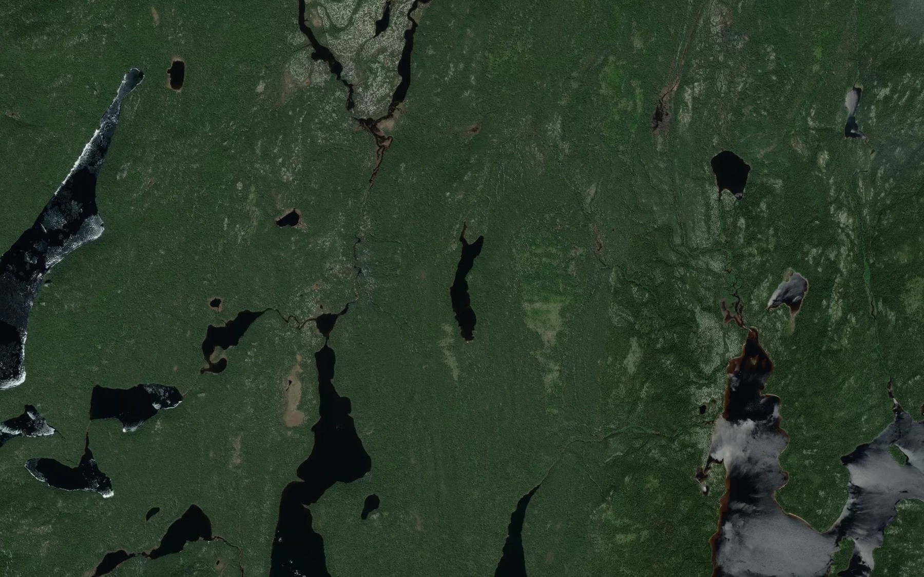 Satellite map of the Lac Gagnon