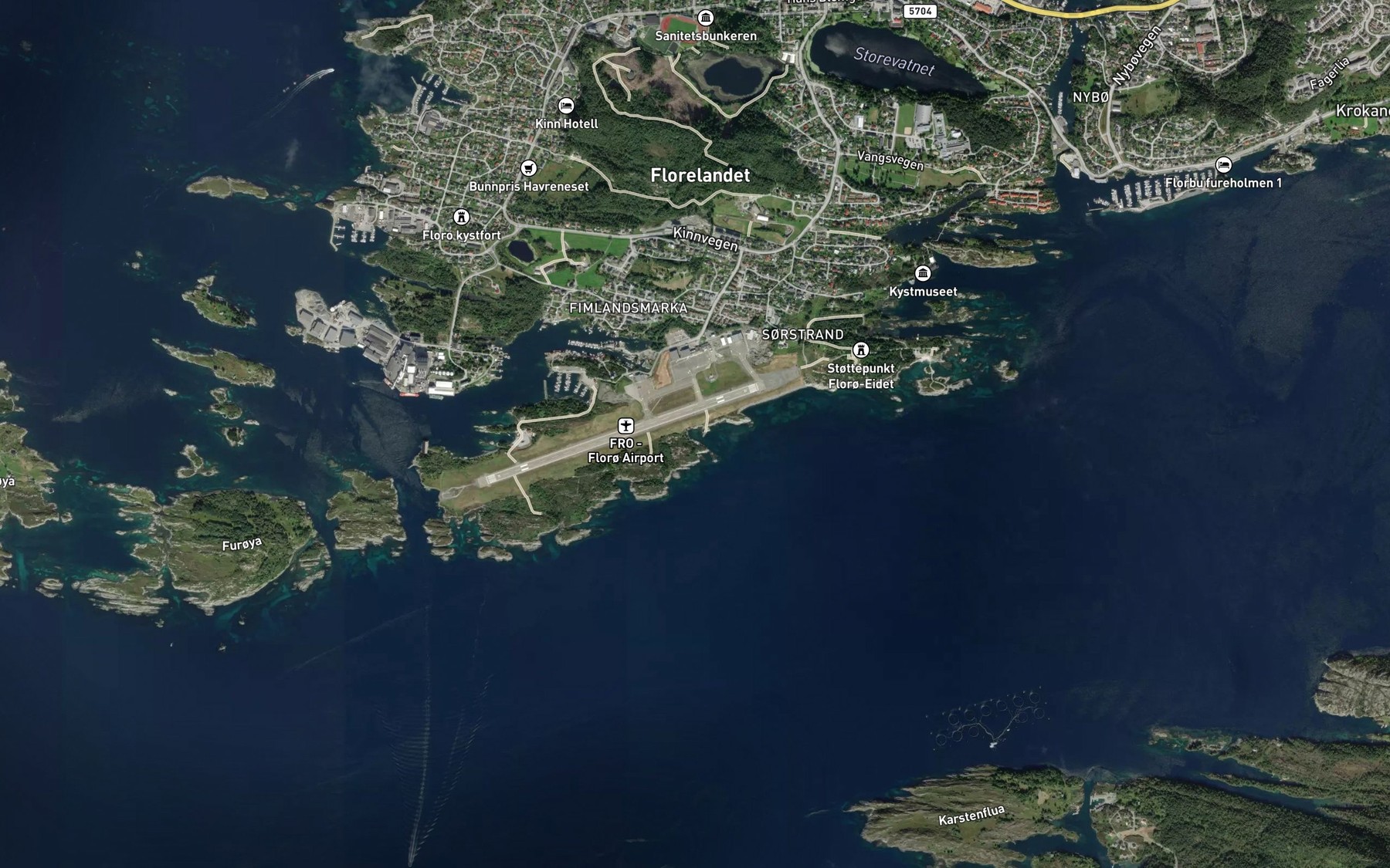 Satellite map of the Indre Havagen