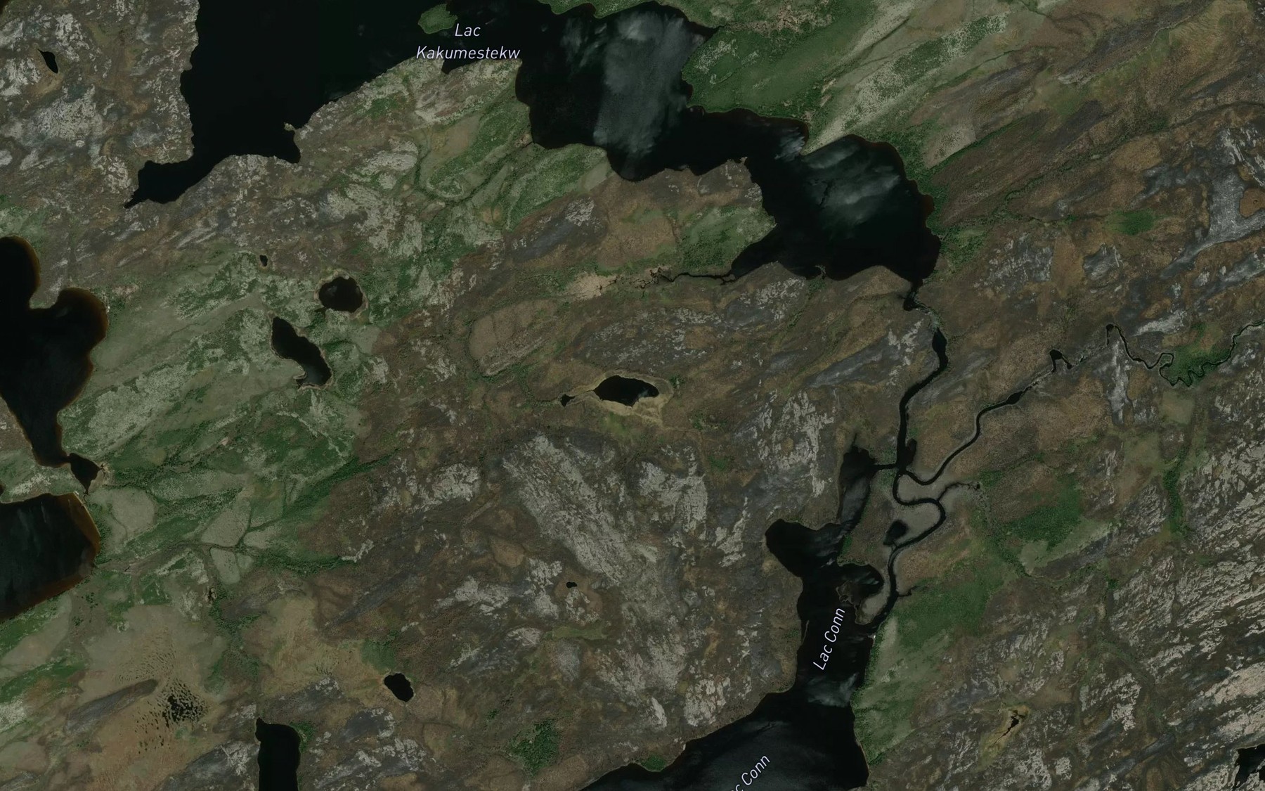 Satellite map of the Lac Kakuhuch Wachinakanach