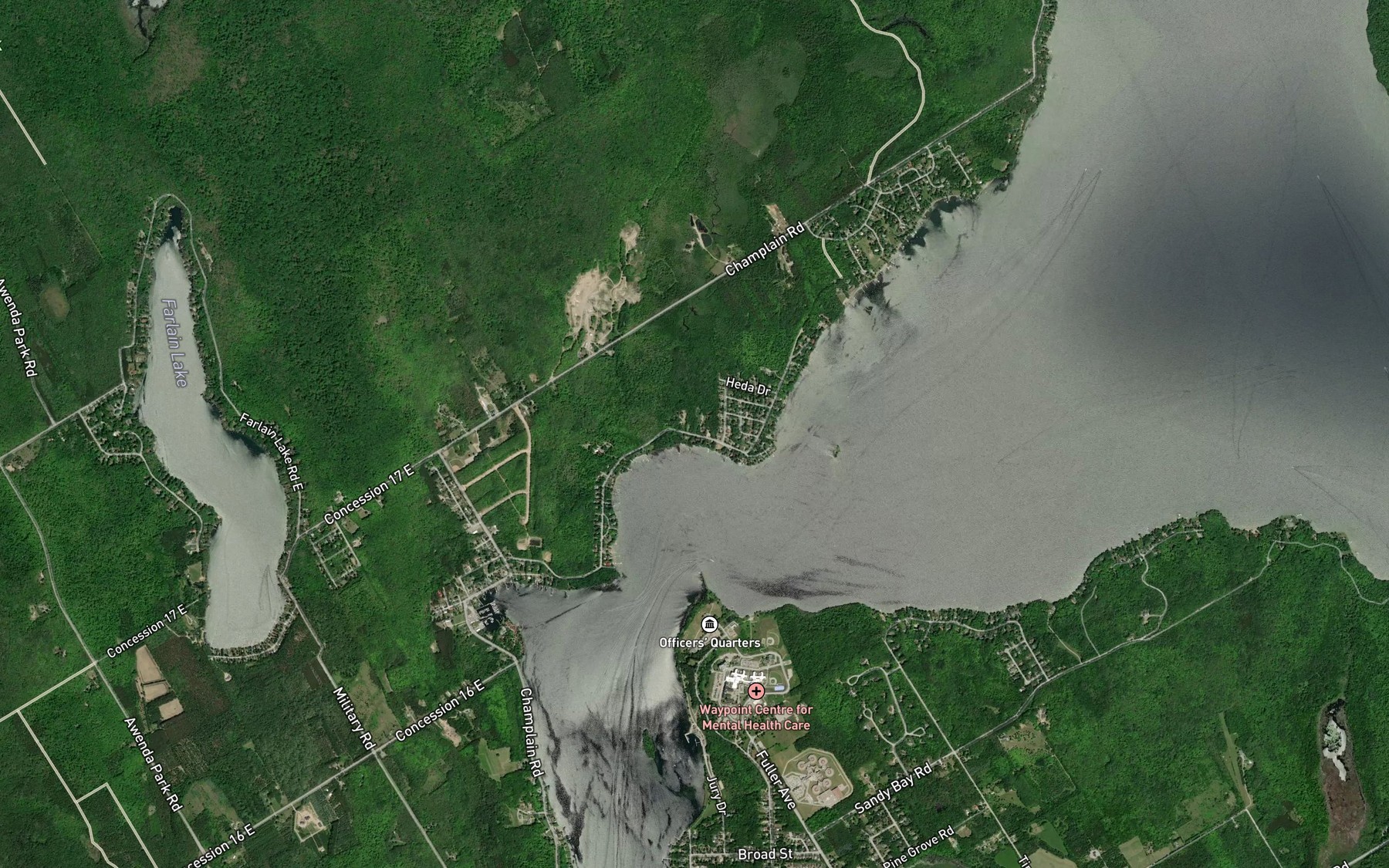 Satellite map of the Black Bay