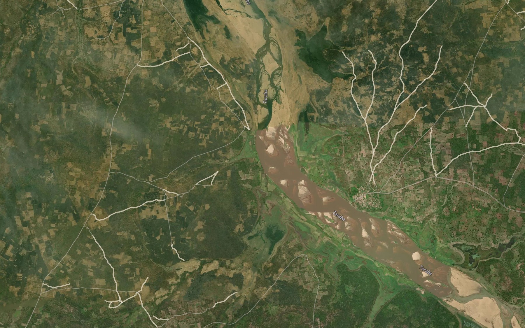 Satellite map of the River Bagoni