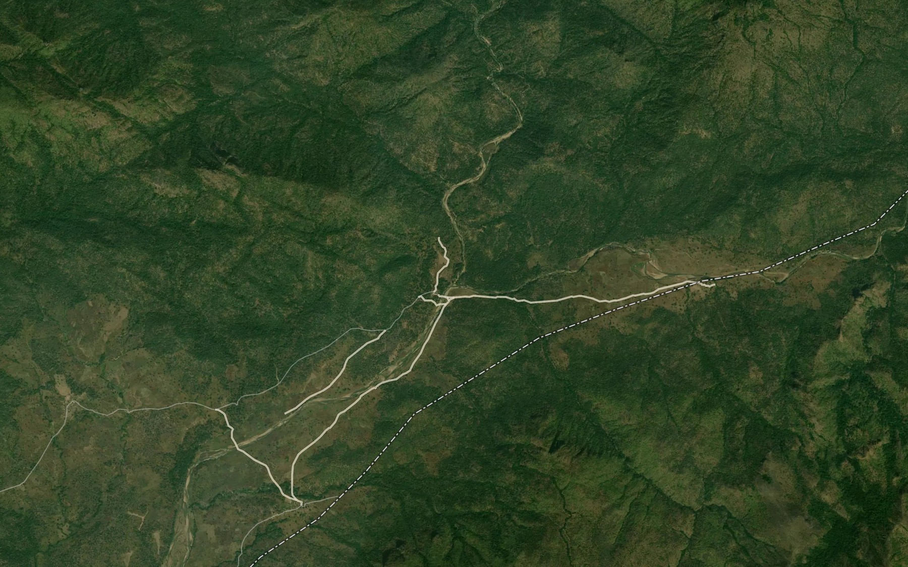 Satellite map of the River Samfara