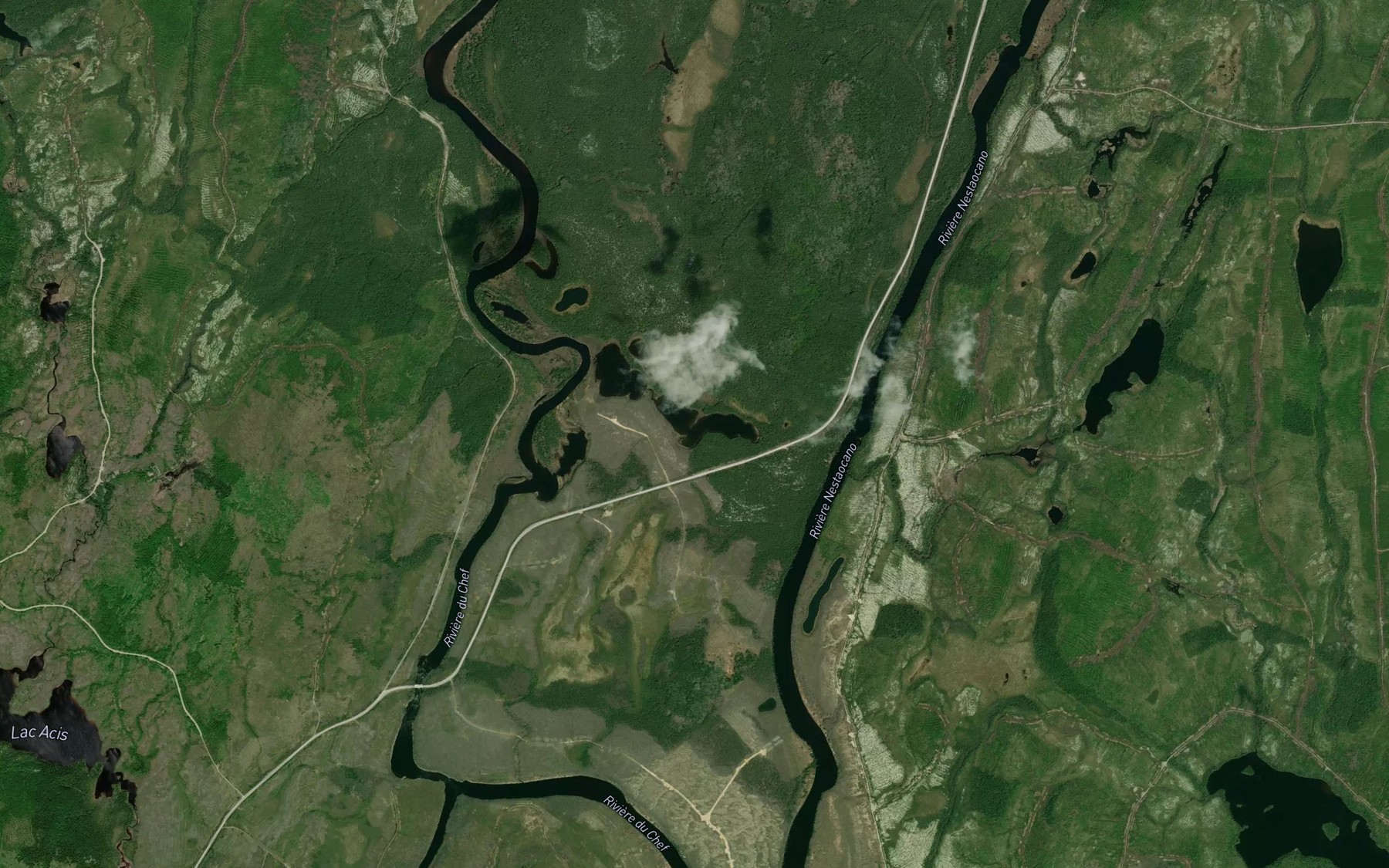 Satellite map of the Lac Jans