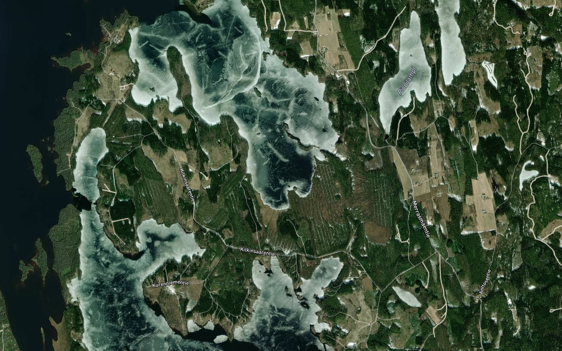 Satellite map of the Mutalahti