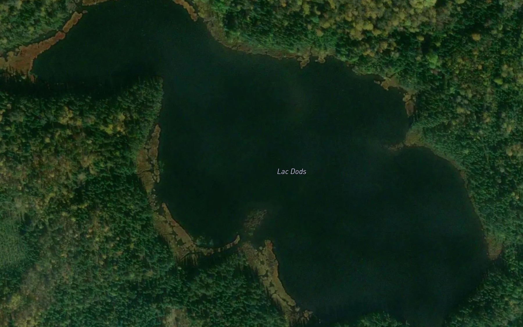 Satellite map of the Lac Dods