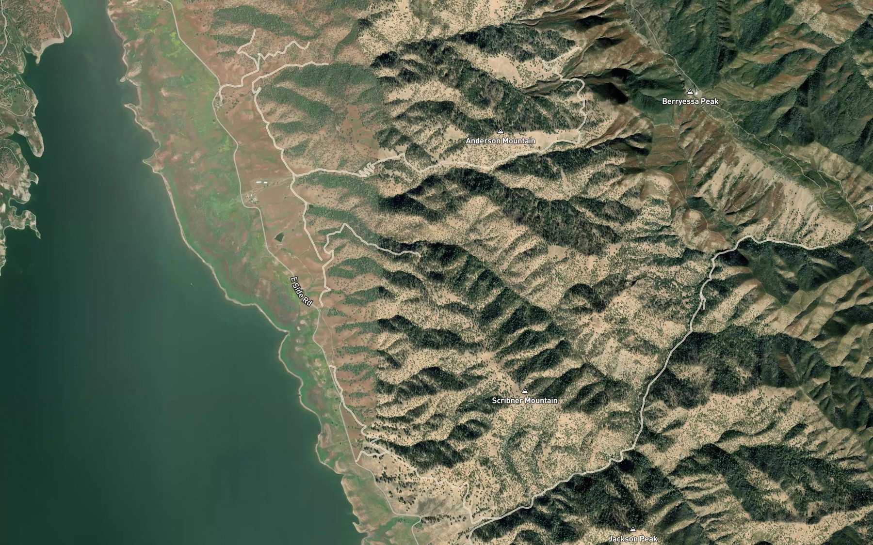 Satellite map of the Sulphur Spring
