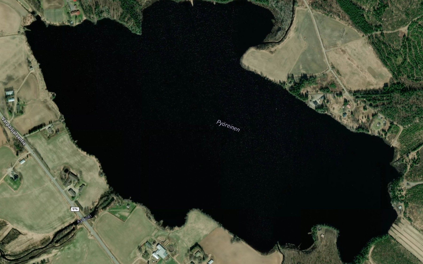 Satellite map of the Pyoresjarvi