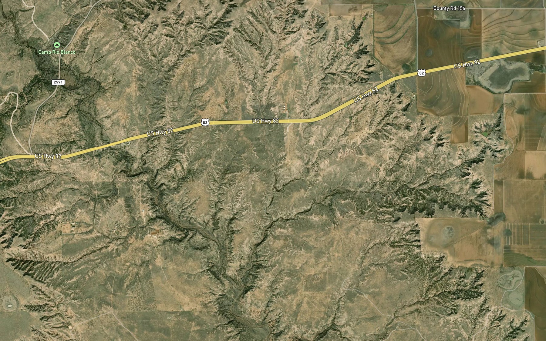 Satellite map of the Sand Rock Spring
