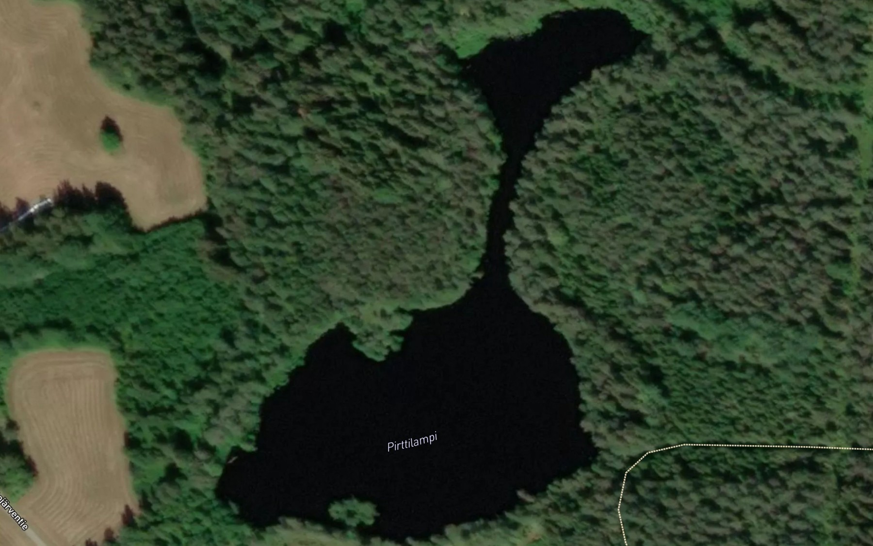 Satellite map of the Pirttilampi