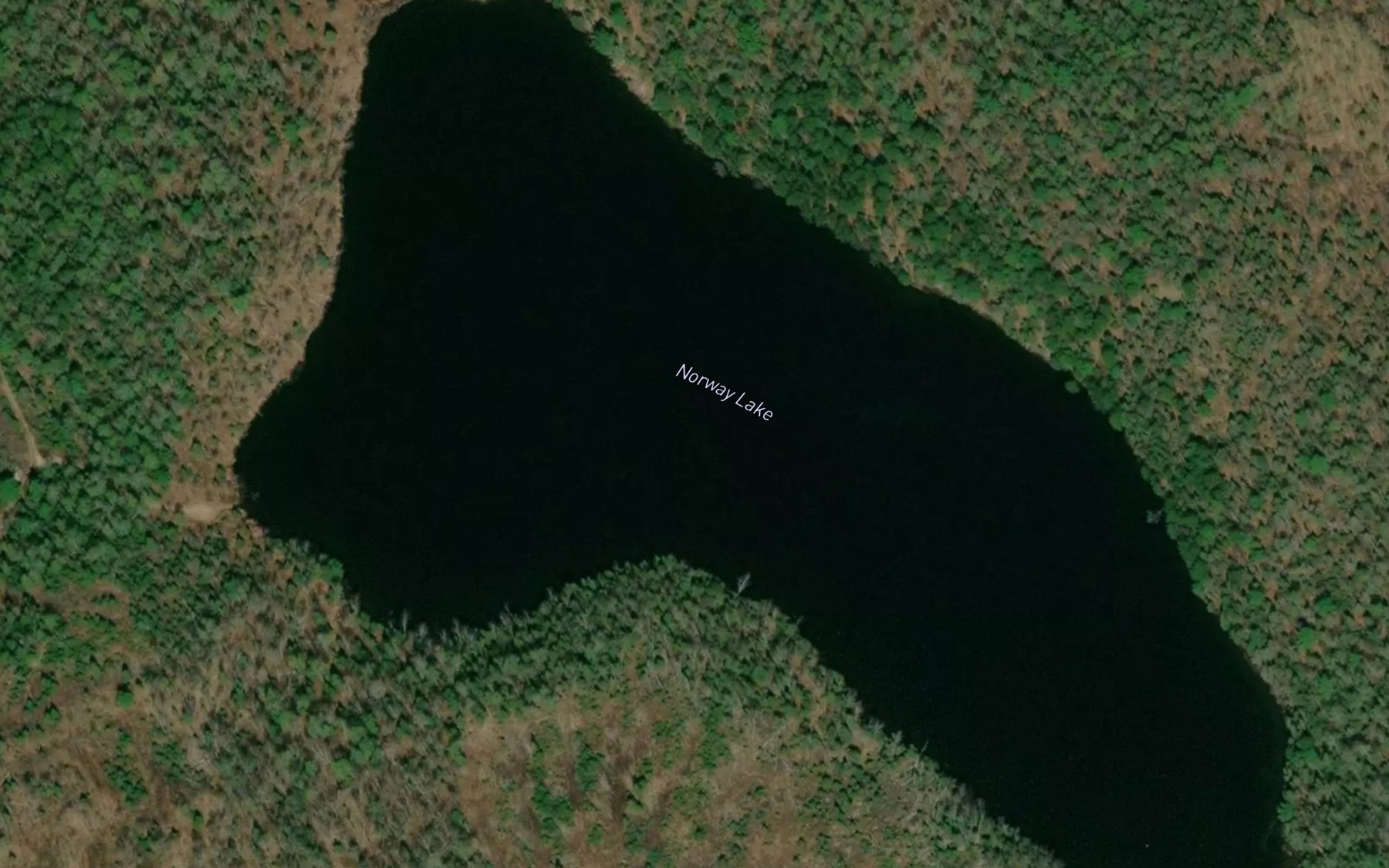 Satellite map of the Norway Lake
