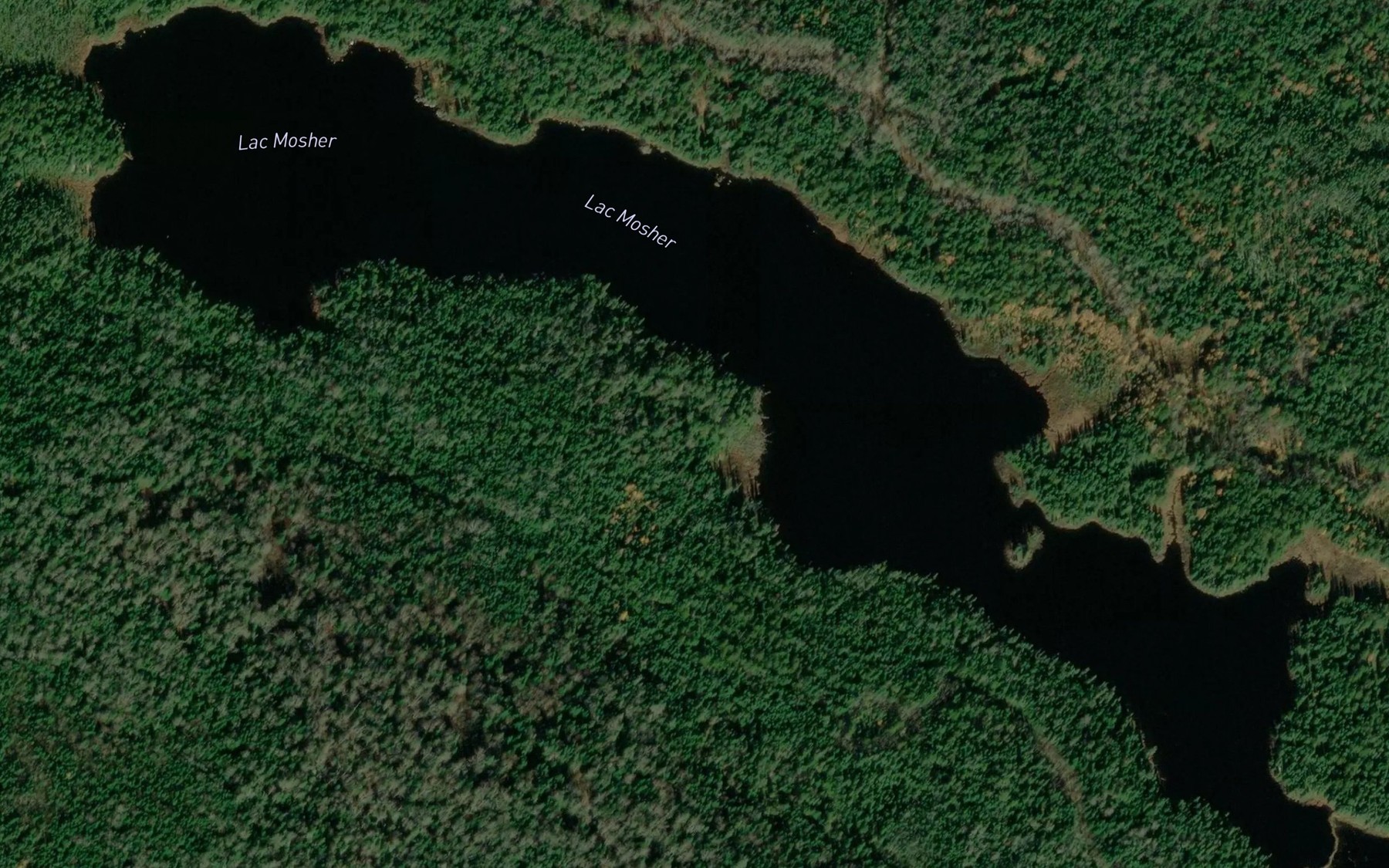 Satellite map of the Lac Mosher