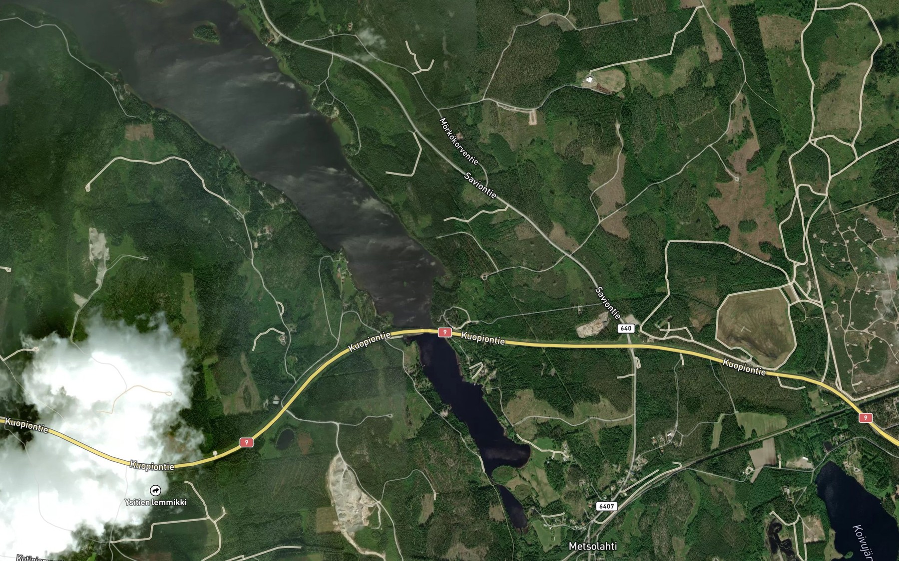 Satellite map of the Myrkkyoja