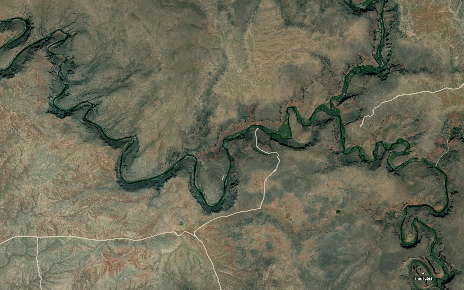 Satellite map of the Burts Reservoir