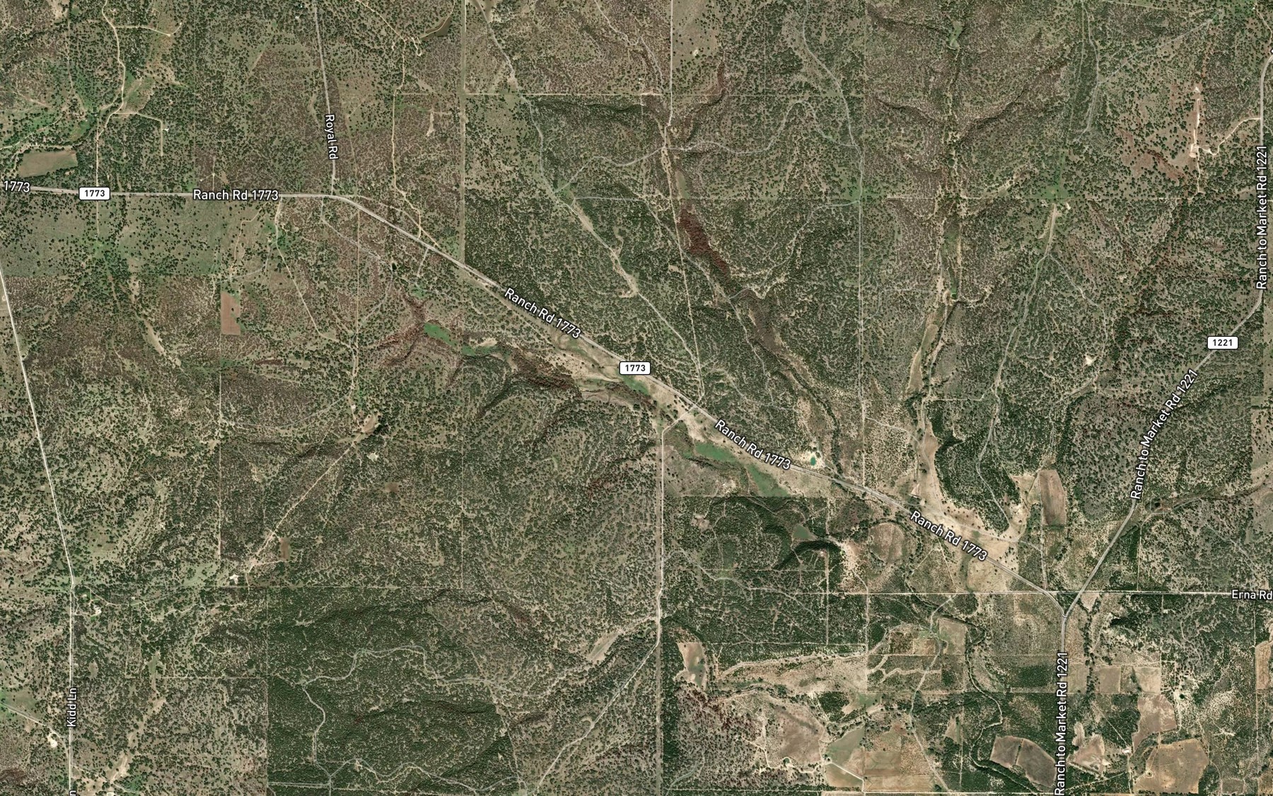 Satellite map of the Franklin Spring