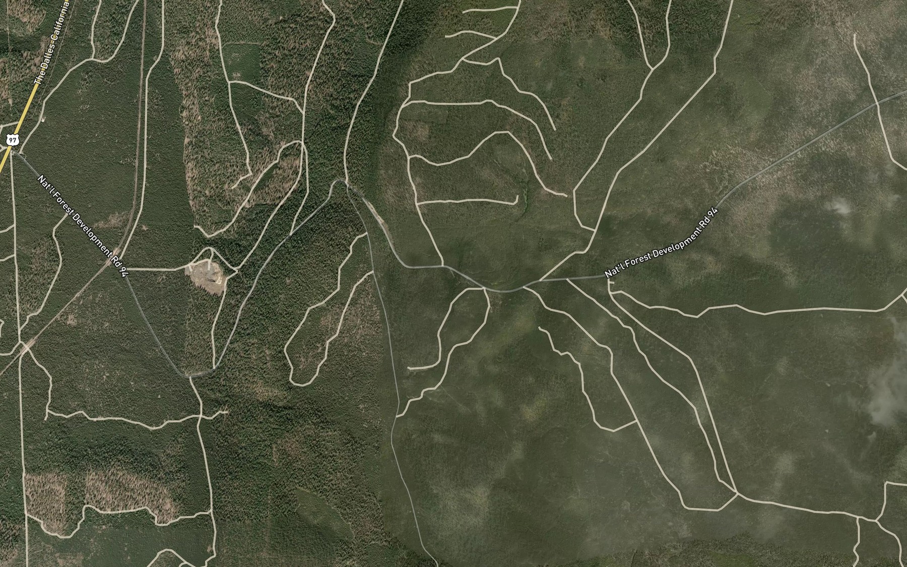 Satellite map of the South Walker Spring