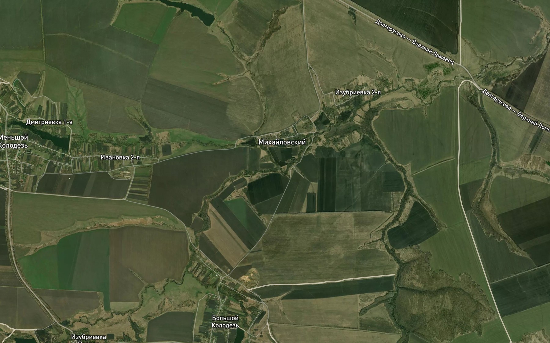 Satellite map of the Izubriyevka