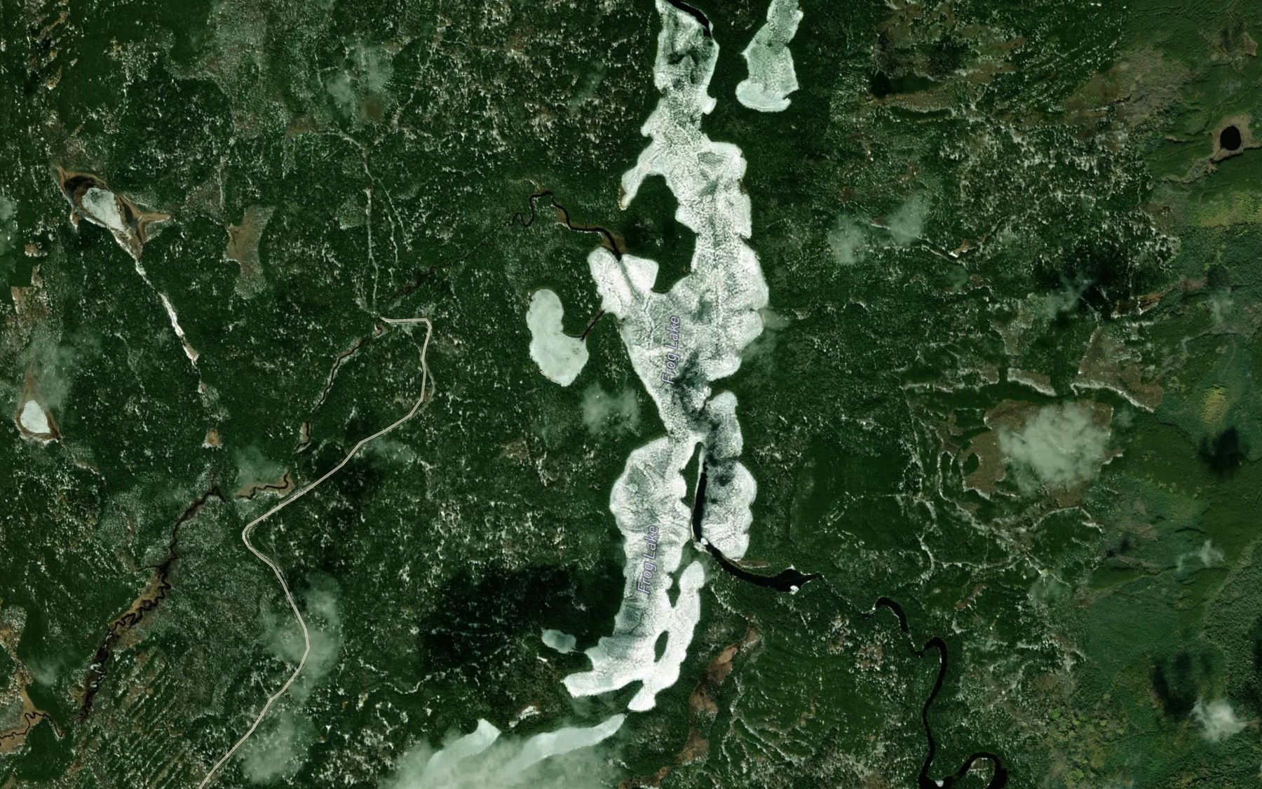 Satellite map of the Frog Lake