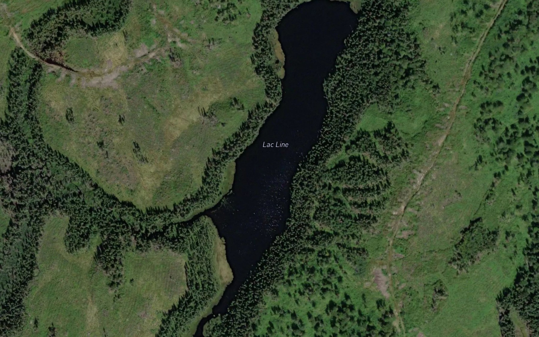 Satellite map of the Lac Line