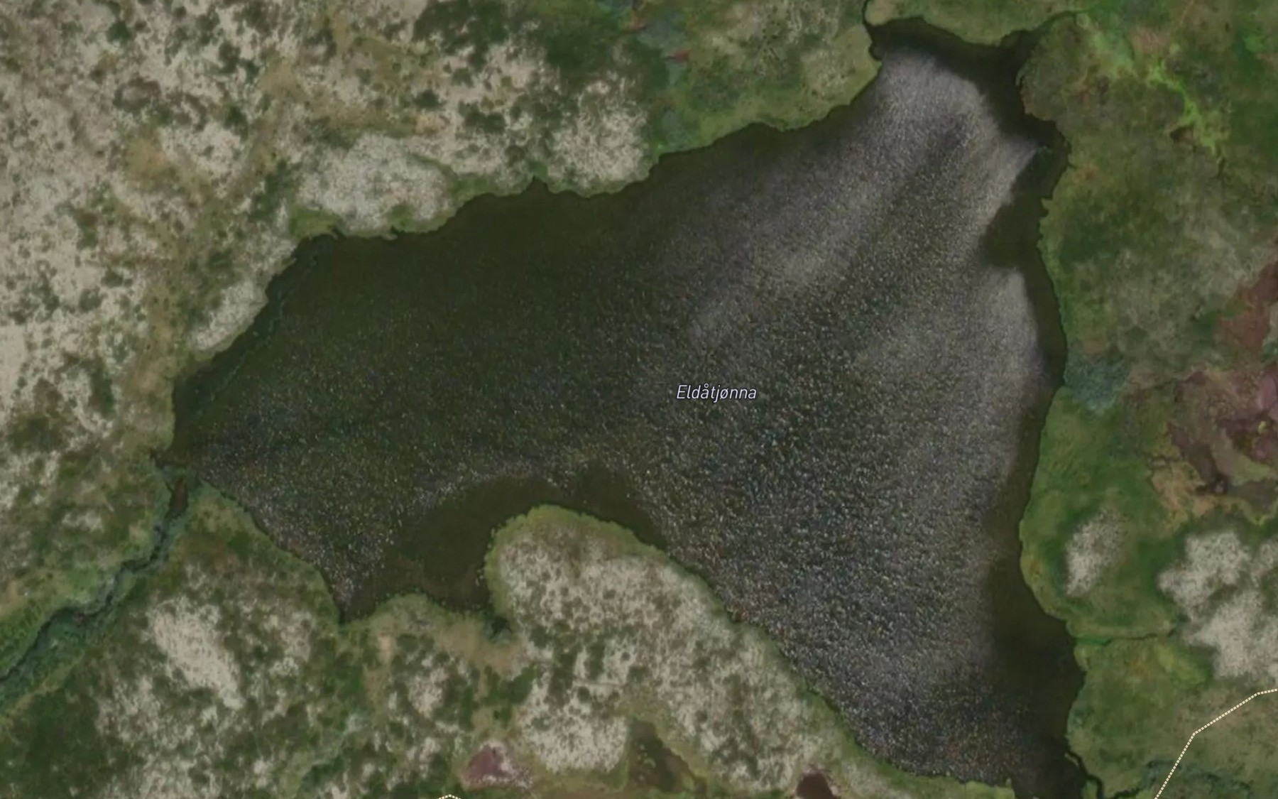 Satellite map of the Eldatjorna