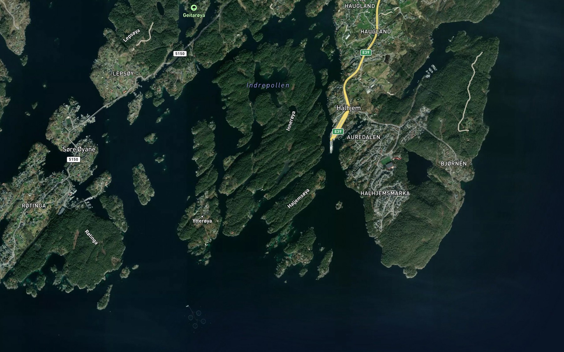 Satellite map of the Langavagen