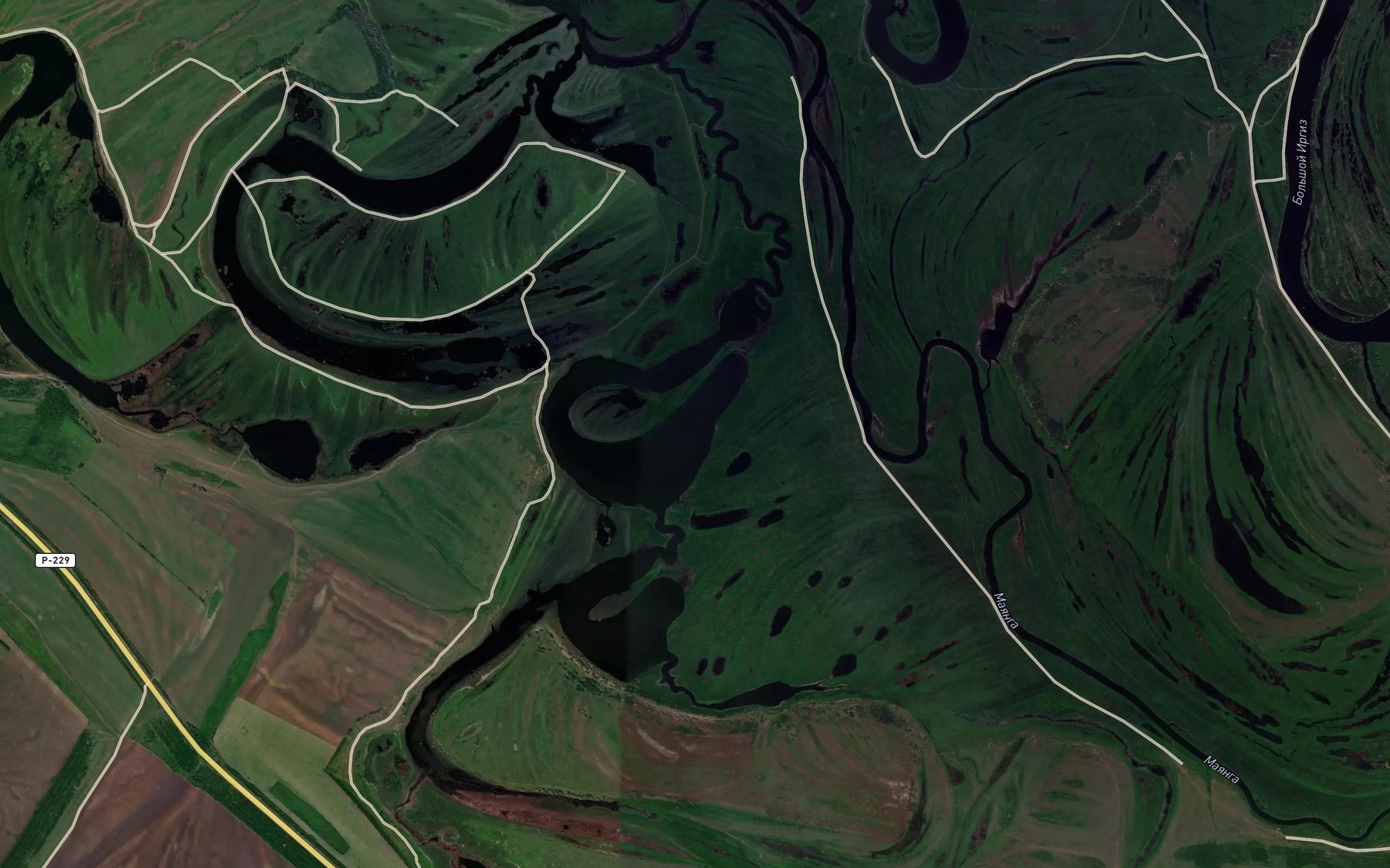 Satellite map of the Ozero Bol'shoy Ples