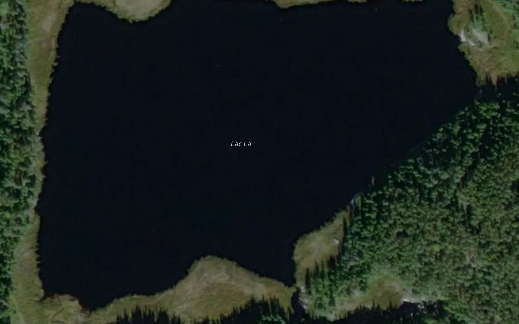 Satellite map of the Lac La