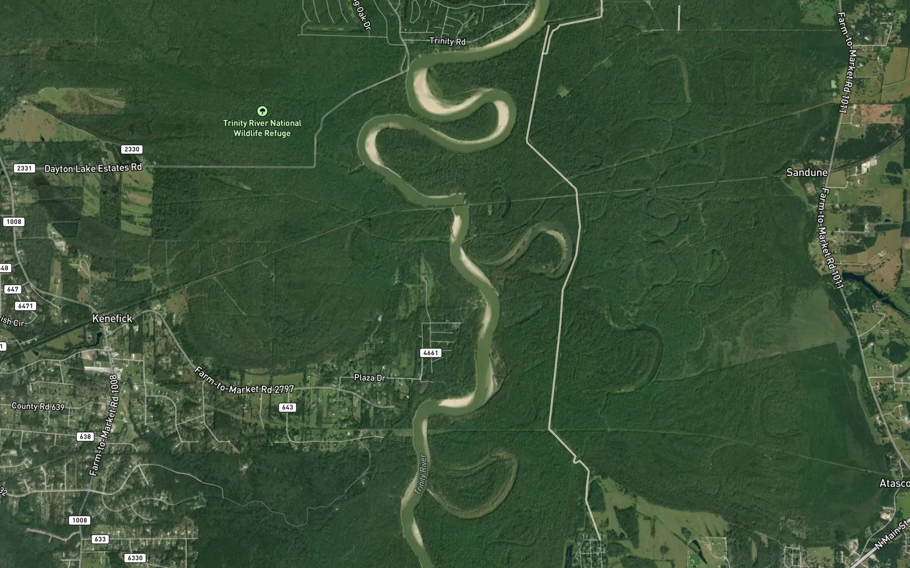 Satellite map of the Mill Creek