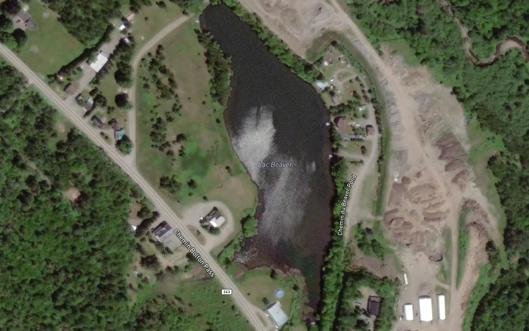 Satellite map of the Lac Beaver