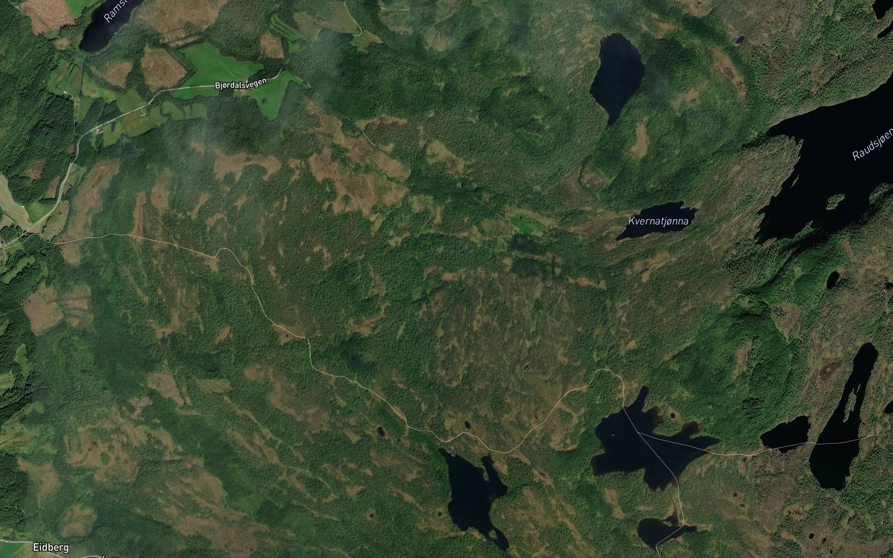 Satellite map of the Sylldalsbekken