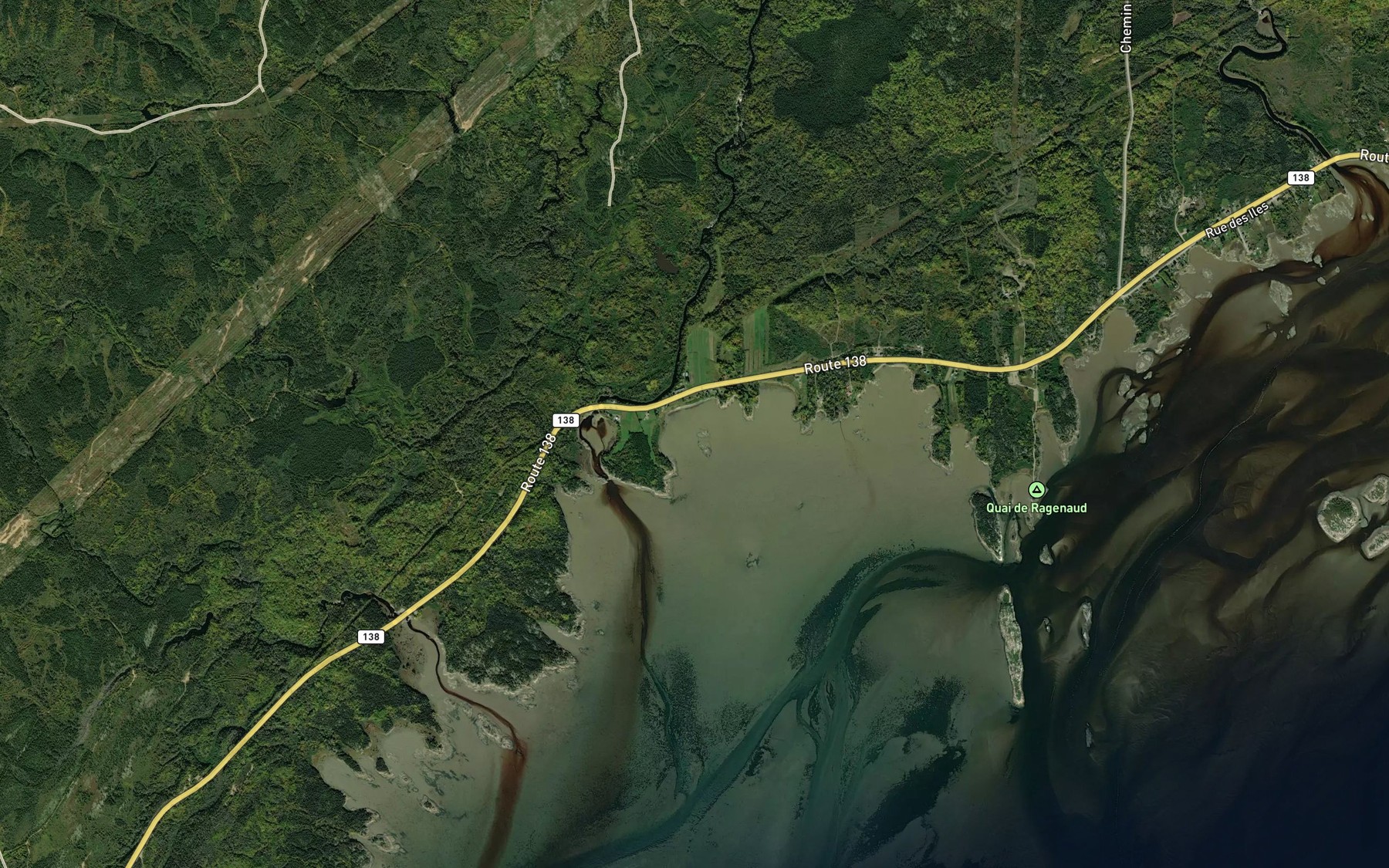 Satellite map of the Baie Verte