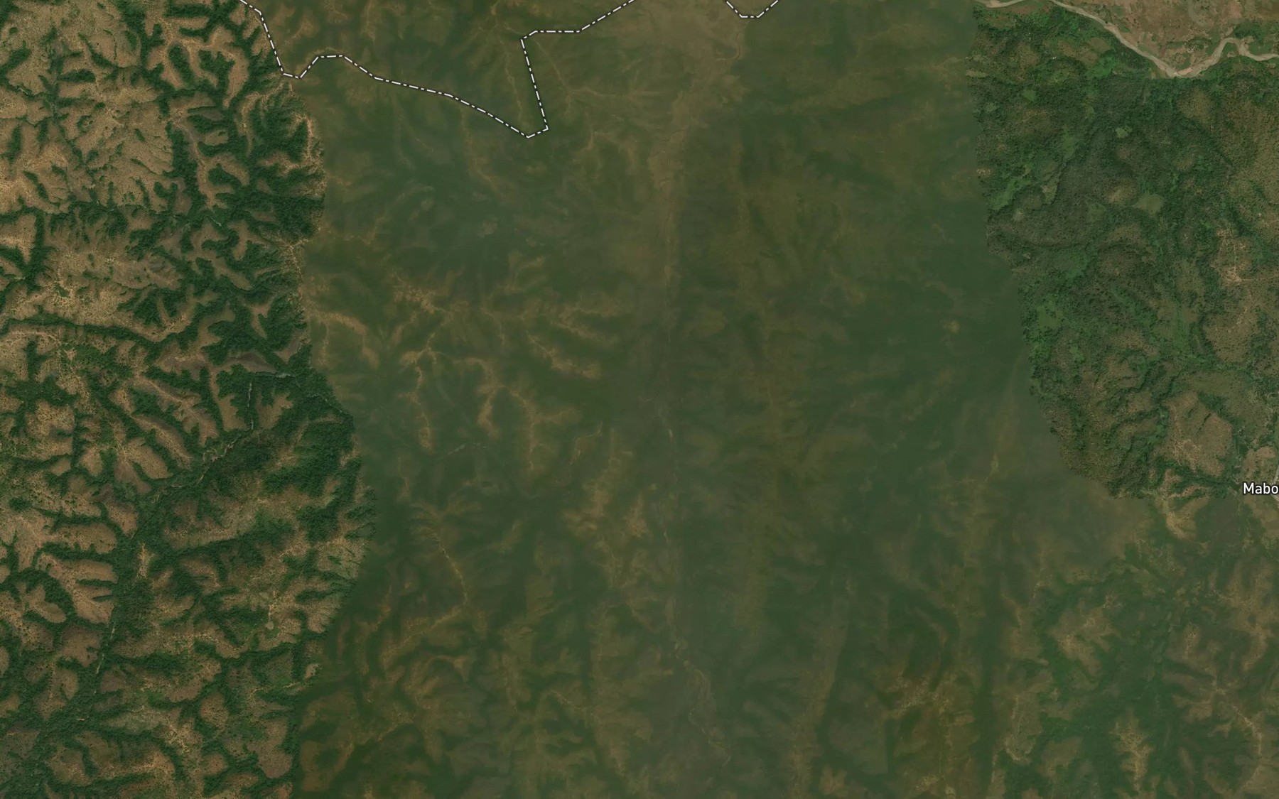 Satellite map of the Mankou