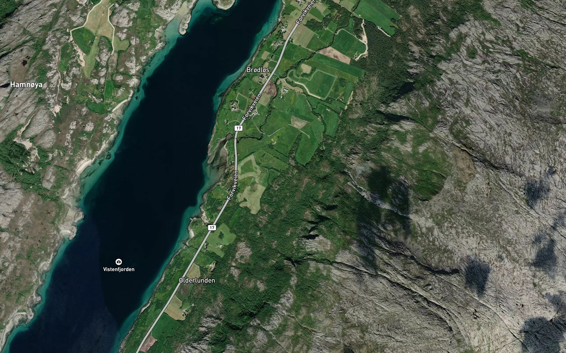 Satellite map of the Torvhagbekken