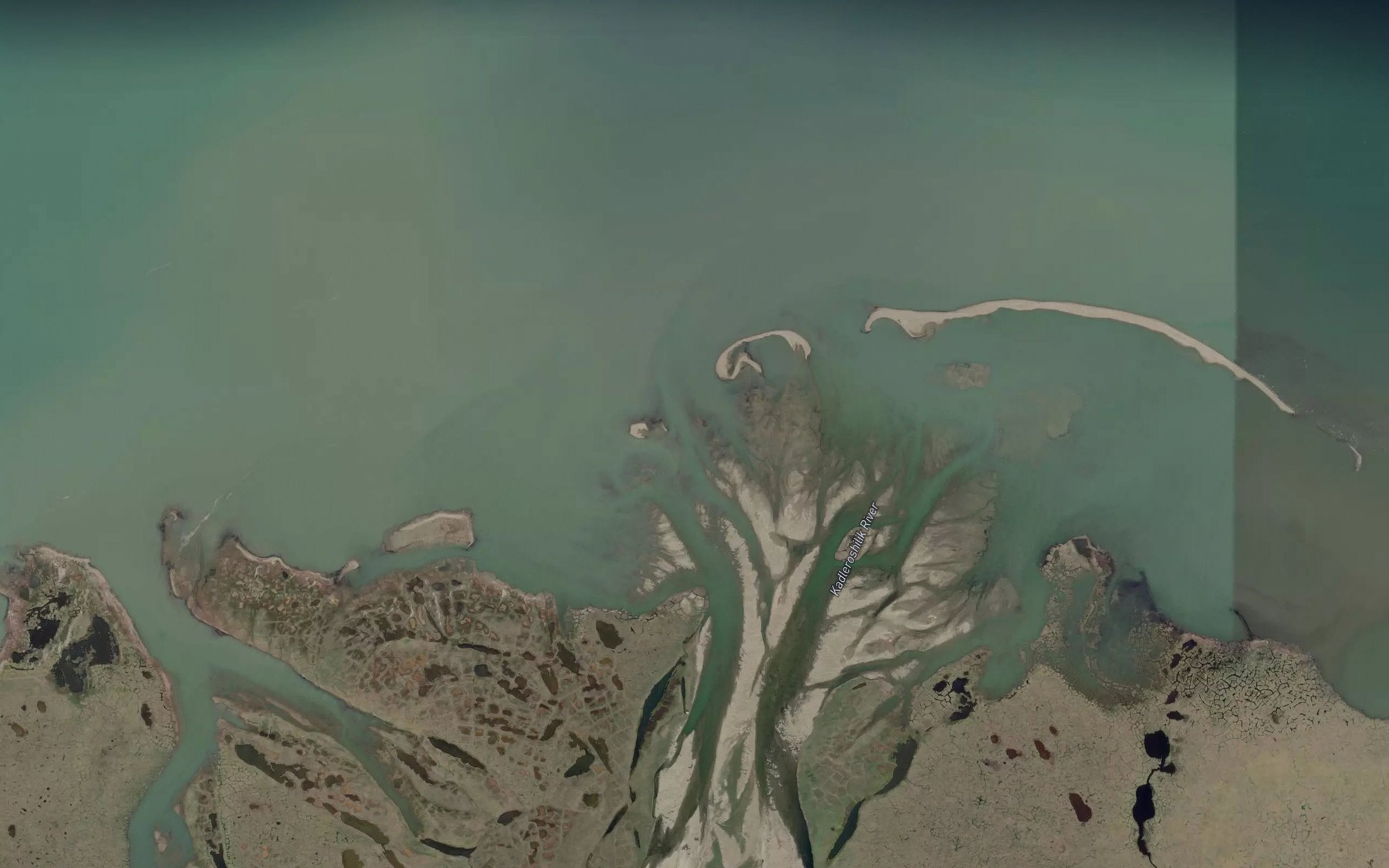 Satellite map of the Kadleroshilik River